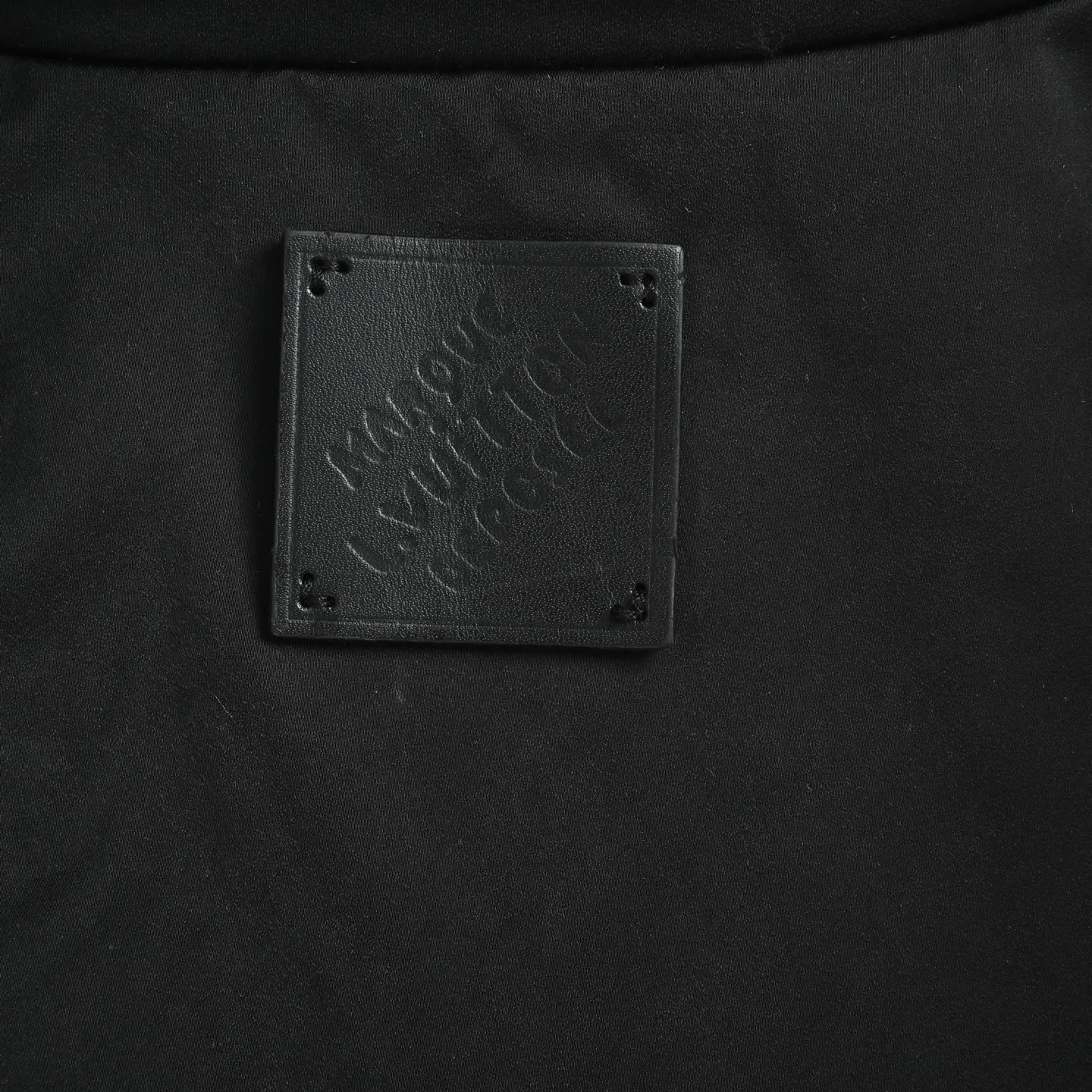 Louis Vuitton/Louis Vuitton checkerboard leather collar double-sided belted jacket